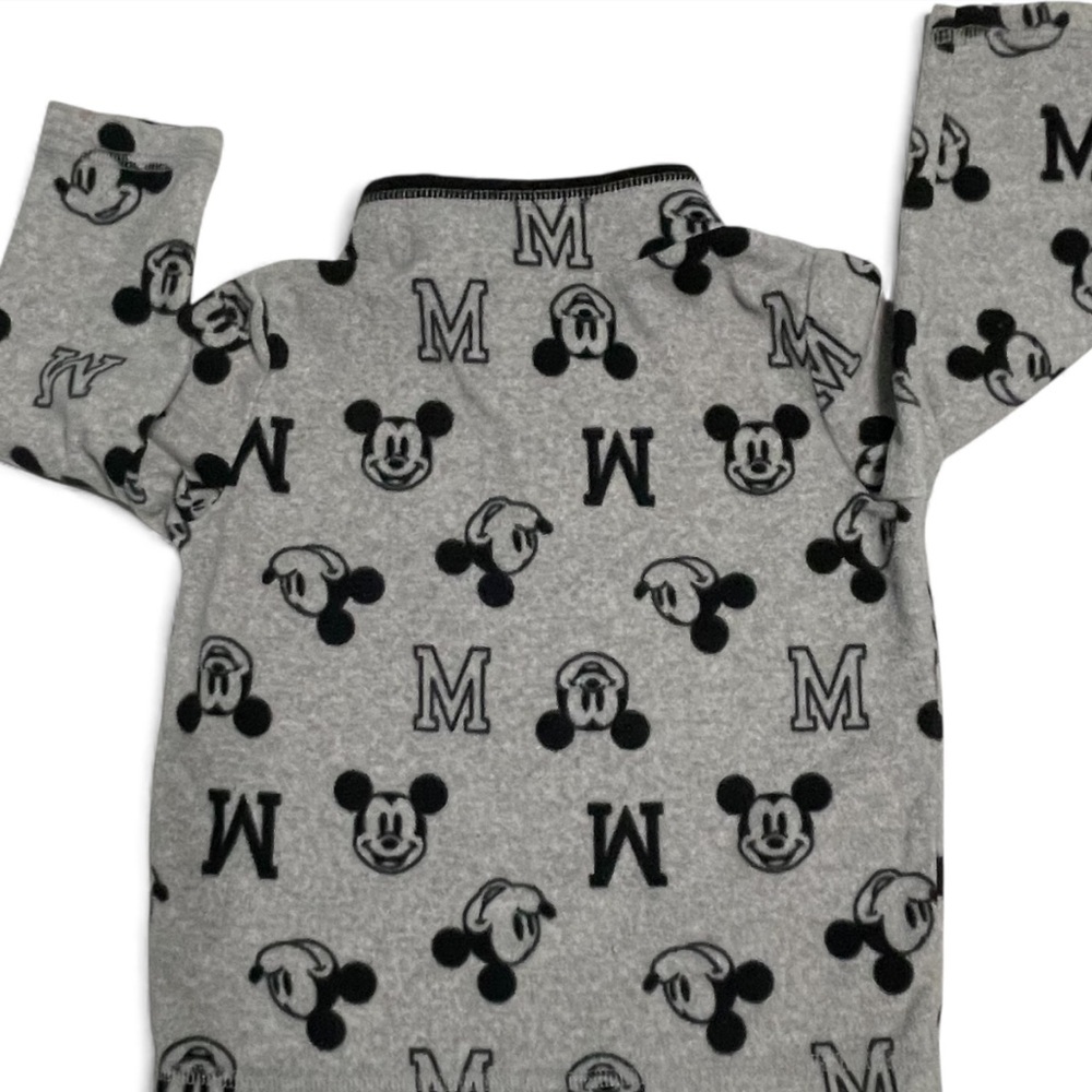 Disney Kids Boys Black and Gray Mickey Mouse Fleece Sweatshirt - Picture 4 of 6